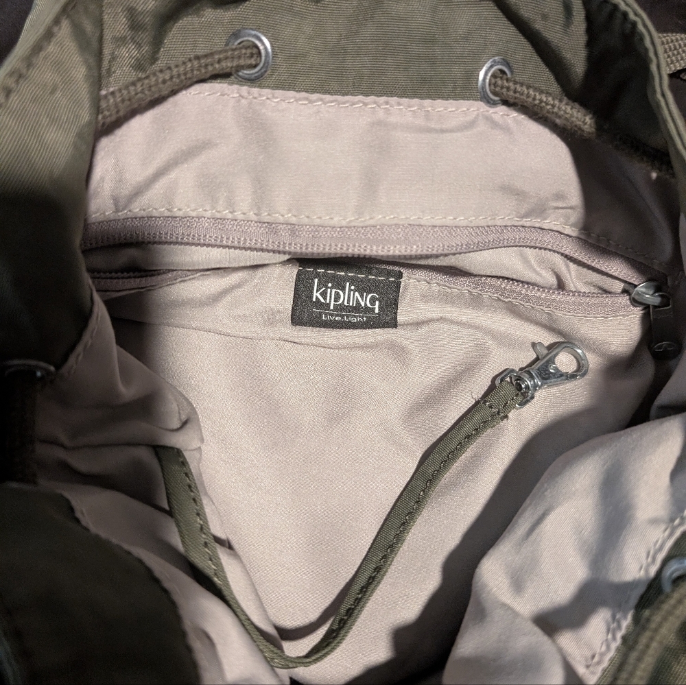 Kipling Khaki And Beige Backpack - image 4
